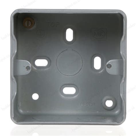 metal clad back box dimensions|mk single metal back box.